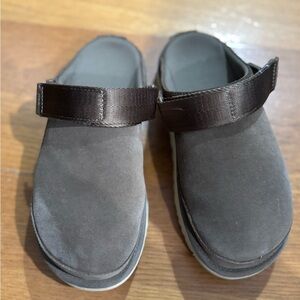 UGG Women's Brown Suede Mules